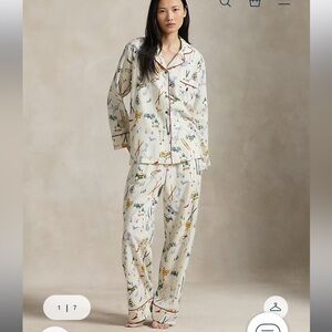 Polo by Ralph Lauren Flannel Printed Long-Sleeve Pajama Set